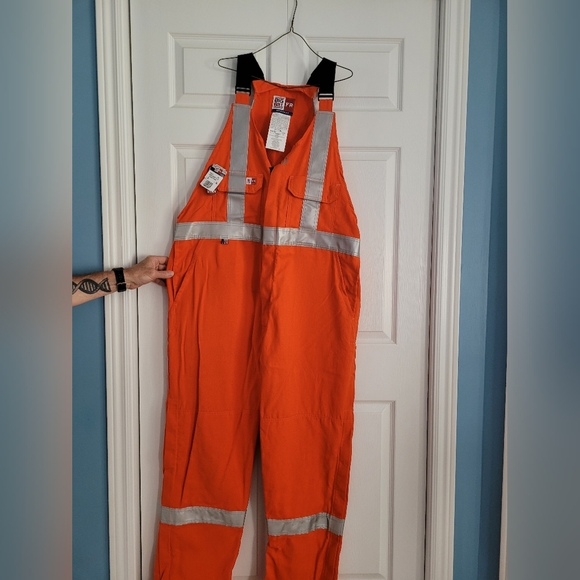 NWT Big Bill unlined overalls. Reflective,  flame and arc resistant - Picture 1 of 7